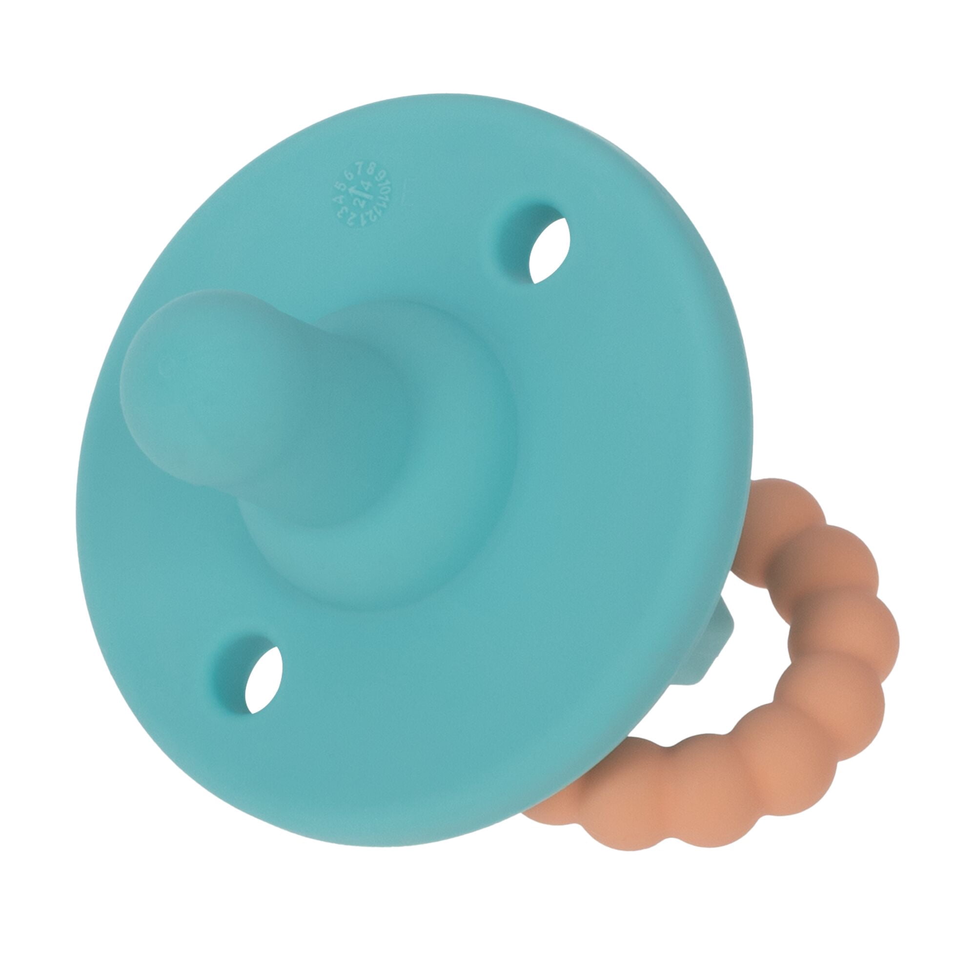 Nuby Silicone Softee Pacifier with Teething Charms for Infants, 2 Pack