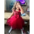 thumbnail image 7 of Toddler Girls Pageant Party Sequin Dress Ruffle Wedding Ball Gown, 7 of 7