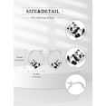thumbnail image 2 of Dorunmo Panda Hoop Earrings for Women 925 Sterling Silver Cute Animal Panda Lover Jewelry Gifts, 2 of 6