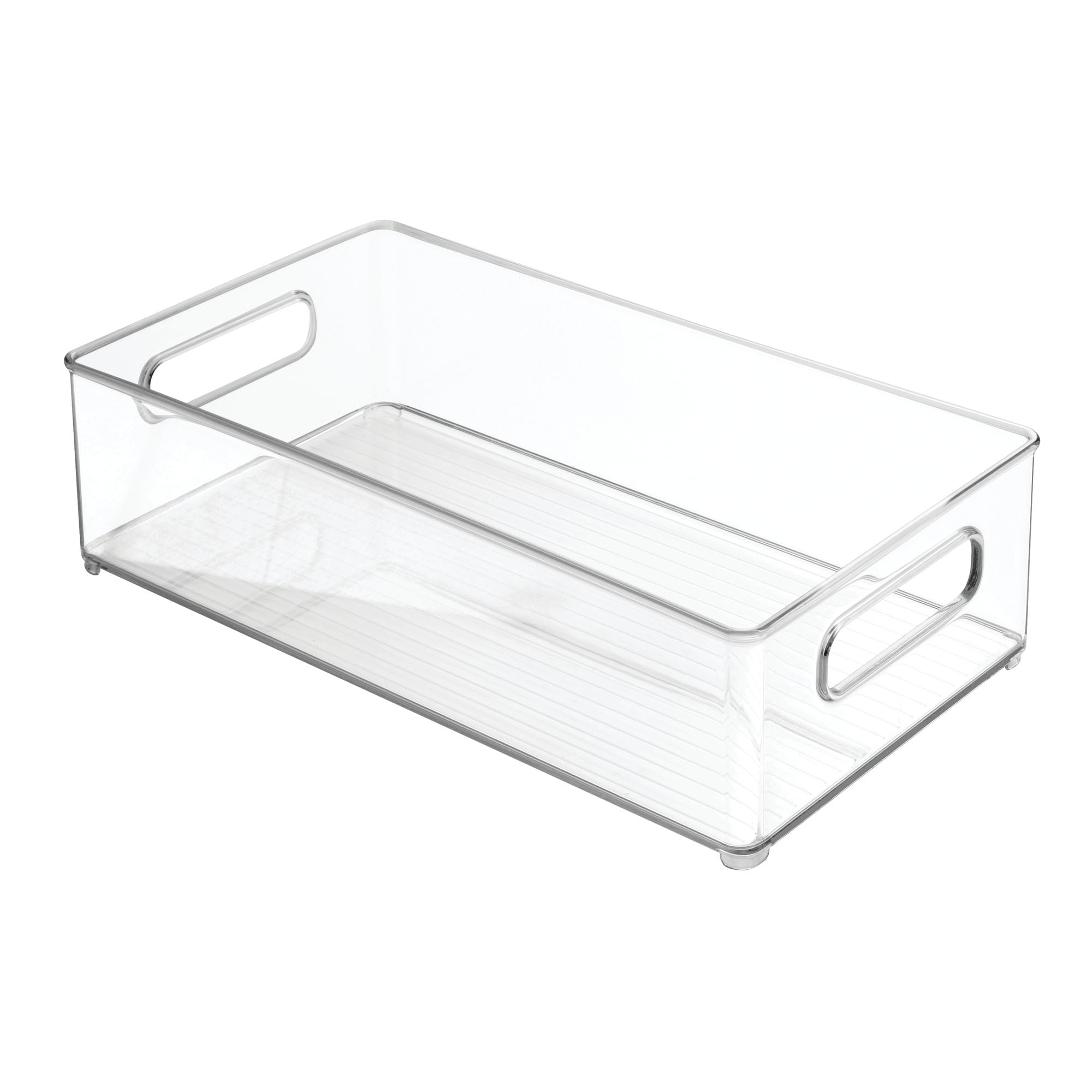 iDesign Linus Stackable Deep Organizer Bin with Handles 15.13" x 8.63