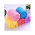 thumbnail image 4 of Womens Microfiber Towel Turban Quick Dry Hair Drying Wrap Shower Cap Button Coral Fleece, 4 of 4
