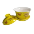 thumbnail image 5 of Porcelain Gaiwan 5oz Teacup Gongfu Tea Cup Tureen Chinese Sancai Cover Bowl Lid Saucer Set, 5 of 8