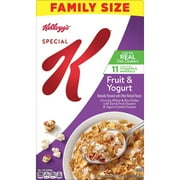 Kellogg's Special K Breakfast Cereal, Family Breakfast, Fiber Cereal, Family Size, Fruit and Yogurt, 19.1oz Box (1 Box)