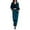 Blue-green, variant on EKOUAER Women's Velvet Velor Tracksuits 2 Piece Lounge Outfits Zip Up Sweatshirt and Sweatpants with Pockets