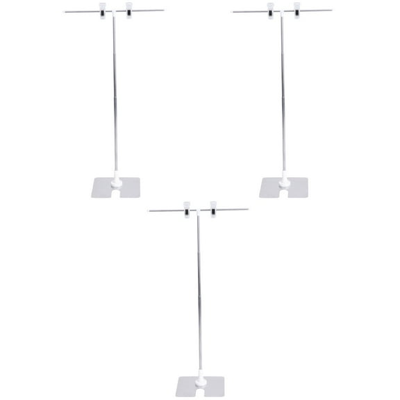 3 Pieces Banner Holder Adjustable Telescopic Poster Stand 30.00X29.00X13.50CM