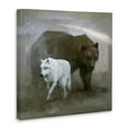 thumbnail image 4 of Stupell Industries Wolf & Bear Impression Animals Painting Wrapped Canvas Art Print Wall Art, 24 x 24, 4 of 8