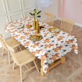 thumbnail image 3 of White Christmas Gingerbread Man Pattern Rectangle Tablecloth 60"x102",Waterproof Polyester Rectangle Table Cloth, Wipeable Spillproof Polyester Tablecloth for Dining, Camping, Indoor and Outdoor, 3 of 6