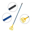 thumbnail image 5 of MATTHEW CLEANING Commercial Quick-Change Iron Mop Handle for Floor Cleaning Heavy Duty Mop Stick Replacement 60inch w/Plastic Gripper for Rags Side Gate Wet Mop Handles 6 Packs, 5 of 5