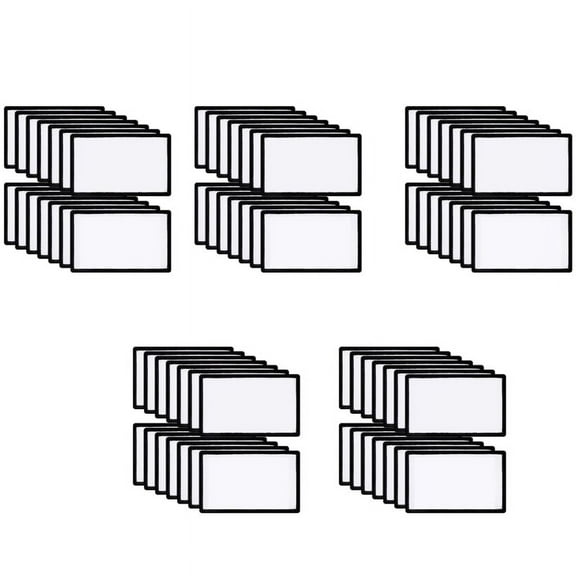 70 Pcs Sublimation Patches Fabric Ironing Rectangular Patches Fabric Repair Patches for Clothes, Hats