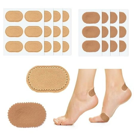 Bunion Pain Relief Pads to Wear with Shoes - Moleskin Guards Protect Feet for Men and Women, All-Day Water-Resistant Self-Stick Adhesive - 36 Cushions (yellow)