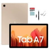 Samsung Galaxy Tab A7 10.4” Inch 64 GB Wi-Fi Android 10 Touchscreen International Tablet (Gold) Bundle with Tigology Accessories