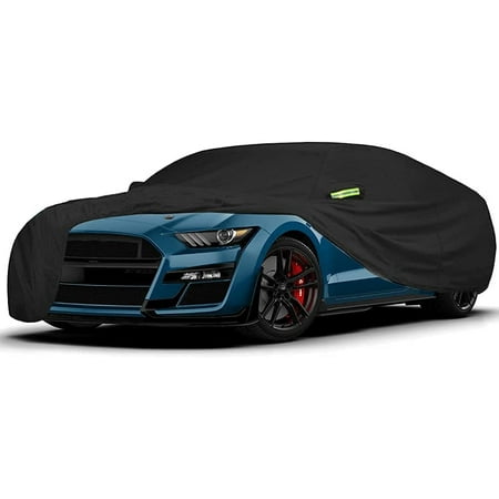 Waterproof Car Cover Compatible with Ford Mustang  Bullitt/GT/EcoBoost/Shelby GT350 500, Breathable Full Car Covers All  Weather Windproof Snow Protection in/Outdoor Universal Automobiles Cover
