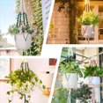 thumbnail image 5 of Colgador de Plantas con LED, Cesta para Macetas Colgante de Interior con Cuentas de Madera, Soporte para Macetas Hecho A Mano de 37 Pulgadas, 2 Piezas, 5 of 5