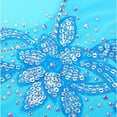 thumbnail image 3 of LIUHUO Custom Sleeveless Figure Skating Dress Girls Ladies Blue Spandex Sequined Flowers Diamond Embellishments Layered Blue White Gradient Skirt, 3 of 8