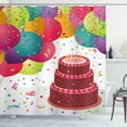 thumbnail image 1 of Ambesonne Fun Shower Curtain, Birthday Cake Celebration, 69"Wx75"L, Multicolor, 1 of 3