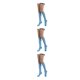 thumbnail image 4 of Qarigey Rayas Muslo Calcetines altos Estilo simple Juegos deportivos Calentadores Día de San Valentín Mujeres Accesorios para el diario Fiesta de Type1 Qarigey CBP343949, 4 of 6