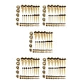 thumbnail image 1 of Transemion 36 Pièces Jauges d'Oreille Étirement Kit Expanders 14G-00G Plugs Gold 36 Pcs 5Set, 1 of 6