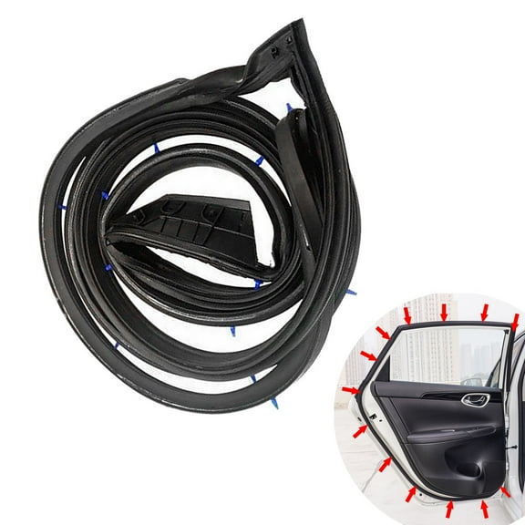 Front Left Door Rubber Open Weatherstrip Seal Trim For Nissan SENTRA 2013-2018