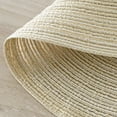 thumbnail image 5 of Sm:)e 15 Inch Round Braided Woven Placemats Set of 4, Cotton Polyester Washable Heat Resistant Placemats, Decor for Kitchen Dining Table and Party(Ivory), 5 of 7