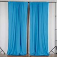 thumbnail image 2 of lovemyfabric 100% Polyester Window Curtain/Stage Backdrop Curtain/Photography Backdrop 58" Inch X 120" Inch(Approx 5ft X 10ft) (2, Turquoise), 2 of 2