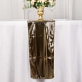 thumbnail image 4 of Efavormart Shiny Black Gold Foil Linen Table Runner Disco Mirror Ball Theme, Polyester Table Runner - 12"x108", 4 of 10