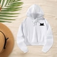 thumbnail image 1 of Sudaderas con capucha informales para mujer, ropa de gimnasio para mujer, ropa de calle bonita y moderna, jersey con cordón para salir S, 1 of 8