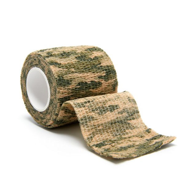 Vendaje elástico de camuflaje de 4,5 m, disfraz de caza, cinta envolvente de elastoplast, Protector deportivo autoadhesivo, vendaje para tobillo, rodilla, dedo y brazo Tan Jianjun unisex