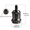 thumbnail image 1 of Portalámparas vintage E27 E26 portalámparas decorativo de aluminio Edison, 1 of 1