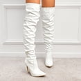 thumbnail image 2 of Dakaela Womens Over The Knee Thigh High Boots Stiletto High Heel Long Tall Boot Pointed Toe Sexy Shoes, 2 of 6