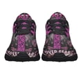 thumbnail image 5 of Faith Over Fear BreaStCancer Awareness Shoes Sneakers Black Size 4, 5 of 7