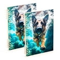 thumbnail image 6 of Shepherd Dog Underwater Spiral Journal Notebook College Ruled Notebook 8.3" x 5.7" A5 Lined Thick Paper Page, 6 of 6