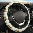 thumbnail image 3 of Lsque Vintage Bike Flower Butterfly Ultra Soft Car Steering Wheel Cover for Women, Standard 15 inch Size for Truck Van SUV Auto, 3 of 8