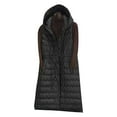 thumbnail image 3 of Roncen Women's Casual Sleeveless Quilted Vest - Loose Fit Mid-Length Winter Coat with Thick Padding - Solid Color Outerwear for Warm Layering and Stylish Comfort, 3 of 4