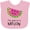 AD-Pink, variant on Inktastic I'm One in a Melon Cute Smiling Watermelon Boys or Girls Baby Bib