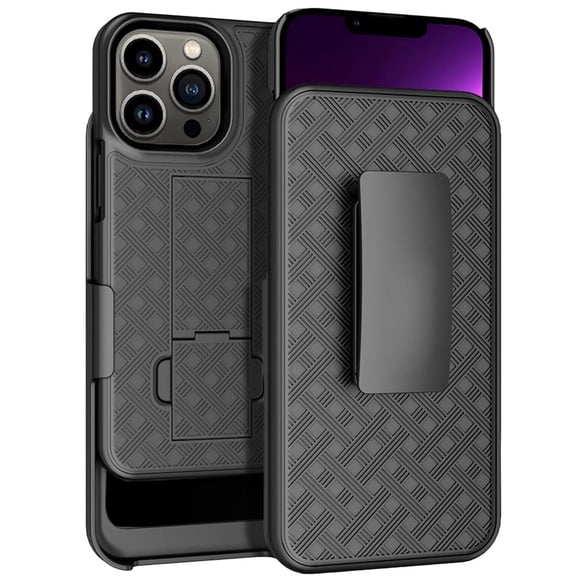 for Apple iPhone 13 Pro Slim Heavy Duty Combo Holster Shell With Swivel Belt Clip Kickstand Rugged Phone Cover For iPhone 13 Pro 6.1 Inch