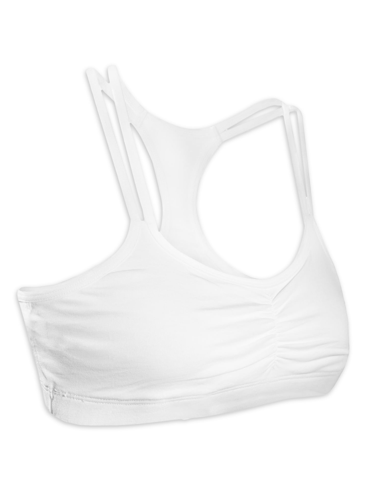 Fruit of the Loom Girls Cotton Sports Bra 3-Pack, Sizes 30-38 