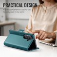 thumbnail image 4 of CaseMe Leather For Samsung Galaxy Z Fold8 Ultra 5G Wallet Case with RFID Blocking, Card Holder Magnetic Clasp Kickstand Folio Case,Green, 4 of 12
