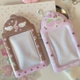 thumbnail image 4 of 3inch Photocard Holder Sweet Pink Notes Wings Card Cover Display Pendant Small Card Holder Grid Strawberry DIY INS Photo Cover, 4 of 9