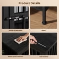 thumbnail image 6 of Ironovahome 78" Dog Crate Furniture for 2 Large Dogs with Sturdy Removable Divider and Double Doors, XXL Extra Large Indoor Dog Kennel, Thick Heavy Duty Wooden Dog Cage, Black, 6 of 8