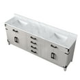 thumbnail image 4 of Harbor 80 in W x 22 in D White Oak Double Bath Vanity and Carrara Marble Top, 4 of 6
