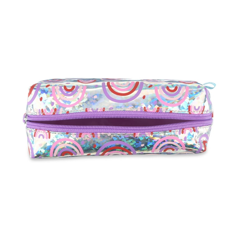 Light + Nine Black Rainbow Pink Pencil Pouch - Everything But The