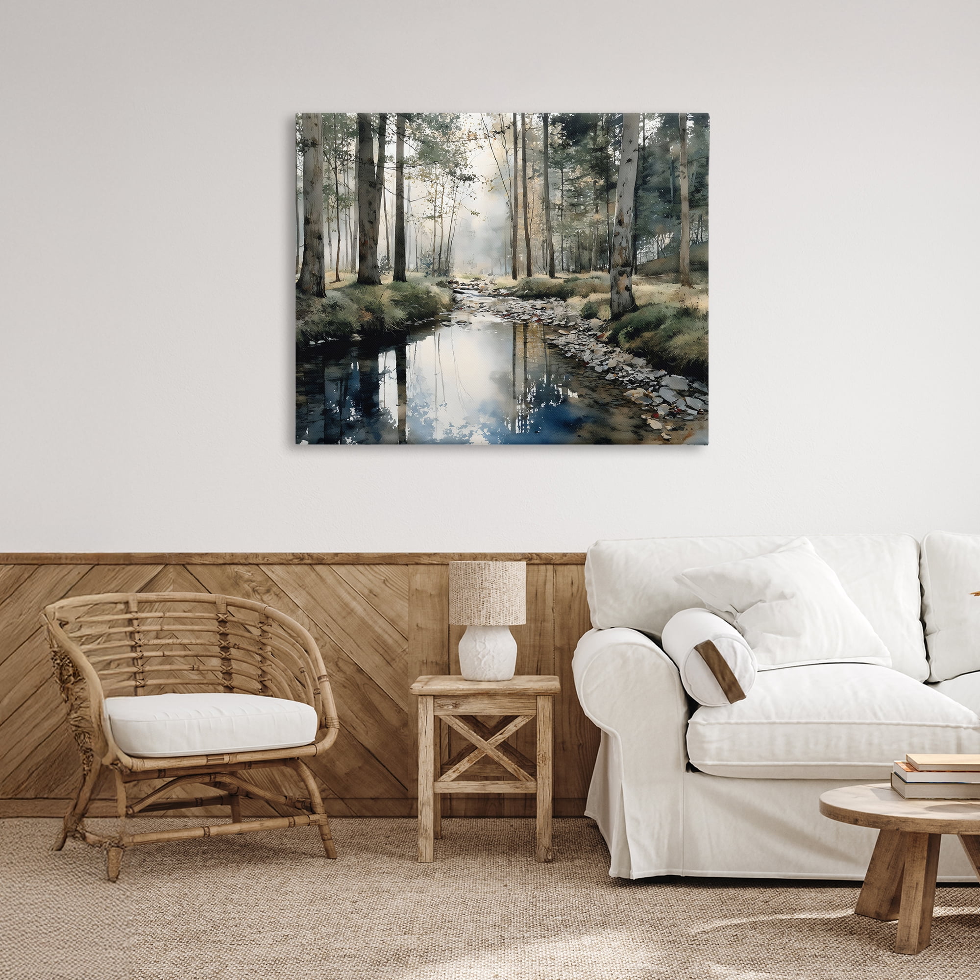 Stupell Industries Woodland Wonder Creek Canvas Wall Art, design by Franklyn Gregory