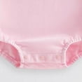 thumbnail image 5 of Baby Newborn Romper ClothesCotton for 12-18 Months Newborn Half/1st Birthday Outfit Baby Boy Girl Birthday Bubble Romper Cute Tshirt Bodysuit Short Sleeve Jumpsuit, 5 of 7