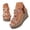 2-Brown, variant on Womens Platform Wedge Sandals Rhinestone Flower Clear Strap Shoes Ladies Summer Dressy Wedding Sandal Non Slip High Top Shoe Brown 7.5