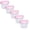 Pink Lid 160ml, variant on 1 Pc Plastic Container with Twist Top Lid Small Plastic Container with Lid Reusable Food Storage Container for Meal Prep, Snack Portioning, Salad Dressings, Sauces, White Lid 120ml
