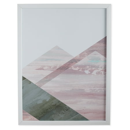 Geo Pink Wall - MoDRN Glam Pink Geo Shapes Left Wall Art
