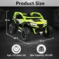 thumbnail image 3 of ICEELF 24V 10AH 2 Seater Ride on Toys for Big Kids, 21" 4WD/AWD Large Kids' Electric Vehicles with Remote Control, 3 of 8