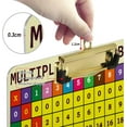 thumbnail image 4 of FMSHPON Multiplication Table Math Yellow Clipboard Hardboard Wood Nursing Clip Board and Pull for Standard A4 Letter 13x9 inches, 4 of 8