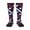 2 Black-1, variant on Patriotic Star Print Long Socks,Novelty Design Socks Gift for Men and Women,Crew Socks,Calf Socks