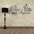thumbnail image 3 of Pegatina mural de pared extraíble de PVC con texto "Buon Appetito" para dormitorio y sala de estar., 3 of 3